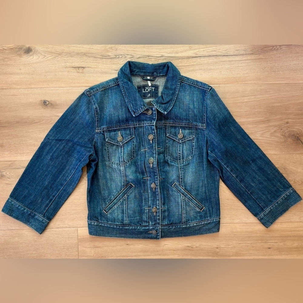 NWOT LOFT Denim Jacket Size 8